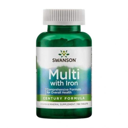 Swanson just one complete multi with iron (multivitamin vassal) 130db tabl.