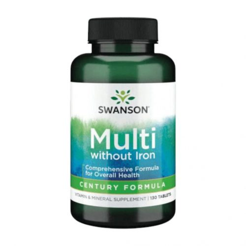 Swanson just one complete multi without iron (multivitamin vas nélkül) 130 tabletta