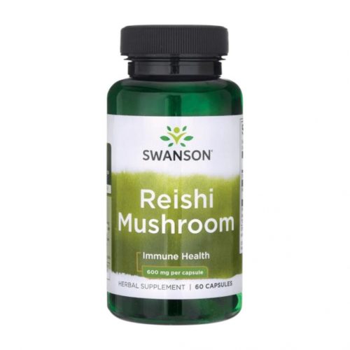 Swanson reishi (ganoderna) gomba 600mg 60 kapszula