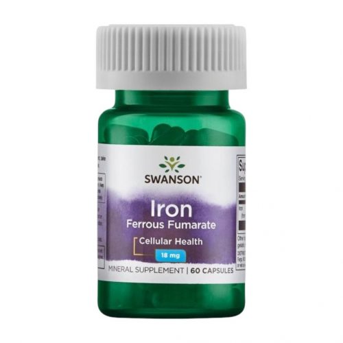 Swanson iron (vas-fumarát) 18mg 60 kapszula