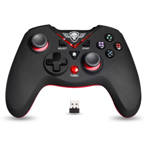 Spirit of gamer gamepad vezeték nélküli - xgp wireless red (usb, vibration, pc és ps3 kompatibilis, fekete-piros)