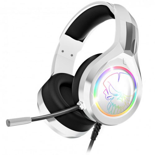 Spirit of gamer fejhallgató - pro-h8 rgb white (multiplatform, mikrofon, 3.5mm jack, hangerőszabályzó, 2m kábel, fehér)