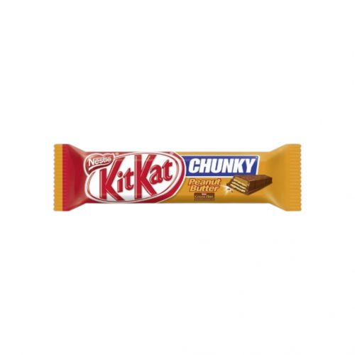 Kitkat chunky földimogyorós krémmel bevont ropogós ostya tejcsokoládéban 42 g