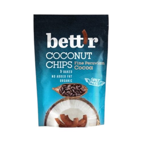 Bettr bio kókuszchips kakaós 70g