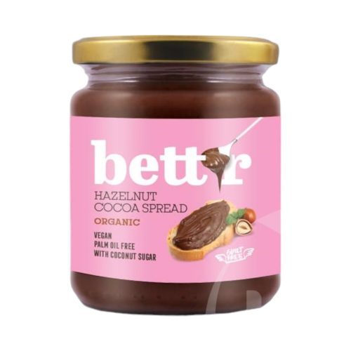 Bettr bio vegán kakaós törökmogyorókrém (nutella) 250g