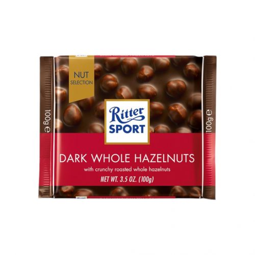 Ritter sport ét egészmogyoró dunkel voll-nuss 464126 100g