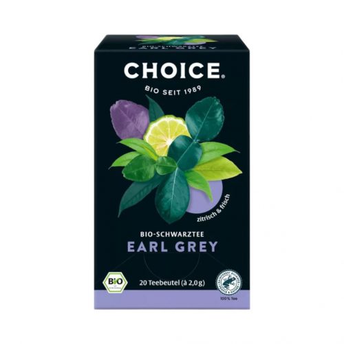 Choice bio fekete tea earl grey 40 g