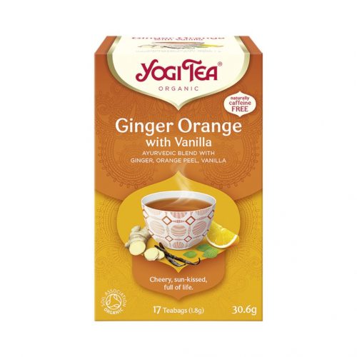 Yogi bio tea narancsos gyömbér vaníliával 17x1,8g 31 g