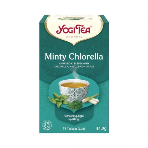 Yogi bio tea mentás tea chlorella algával 17 db 34g