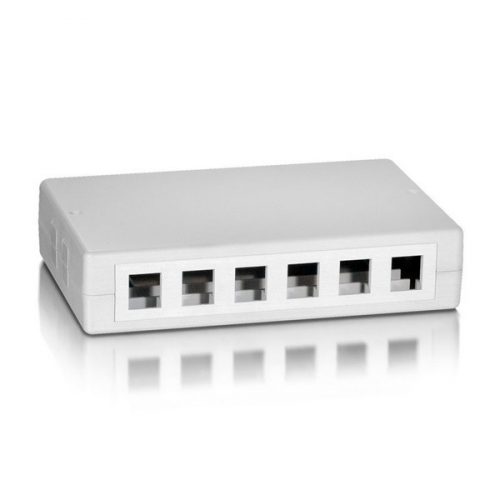 Equip keystone fali aljzat - 125460 (12 port, cat5e/cat6/cat6a, fehér)