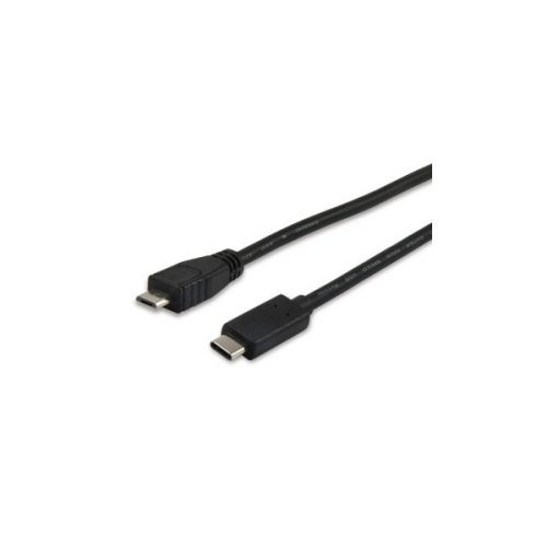 Equip átalakító kábel - 12888407 (usb-c -> usb microb 2.0 kábel, apa/apa, 1m)