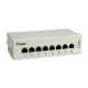 Equip asztali patch panel - 227369 (8 port, cat6, árnyékolt, szürke)