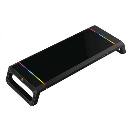 Conceptronic monitor állvány - thorne01b (állítható rgb, 4x usb2.0, beépített fiók, összecsukható, max.: 10kg, fekete)