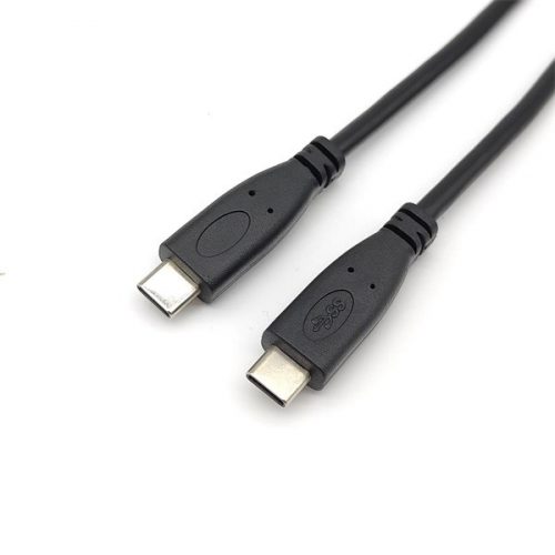 Equip átalakító kábel - 128887 (usb-c2.0 to usb-c, apa/apa, fekete, 2m)