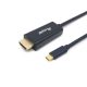 Equip kábel - 133411 (usb-c to hdmi, apa/apa, 4k/30hz, műanyag burkolat, 1m)