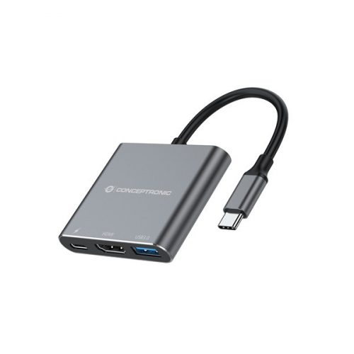 Conceptronic notebook dokkoló - donn18g (usb-c to hdmi/usb-c pd/usb 3.0)