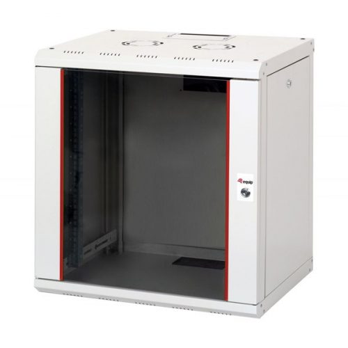 Equip fali rackszekrény - epm-12-6045-g-cbaa (19", 12u, 600x450mm, előre szerelt, szürke)