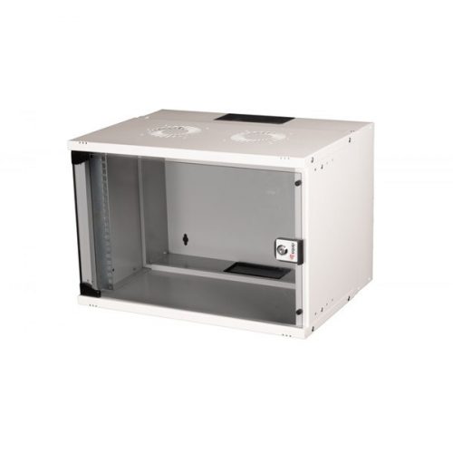 Equip fali rackszekrény - ewm-07-5440-g (19", 7u, 540x400mm, lapra szerelt, szürke)