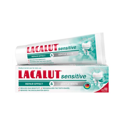 Lacalut sensitive repair effect & gentle white fogkrém 75 ml