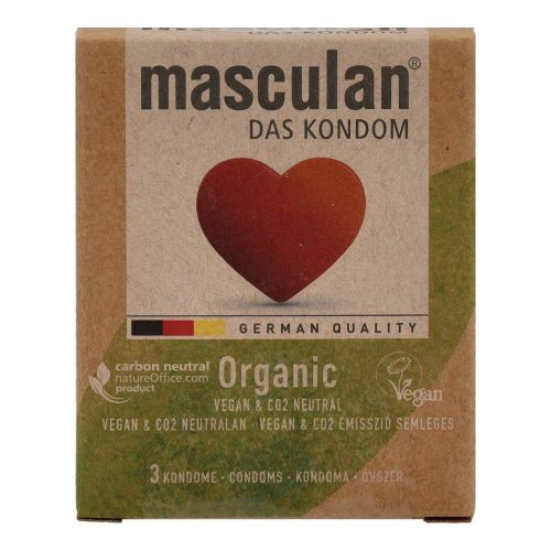 Óvszer masculan organic vegán 3 db