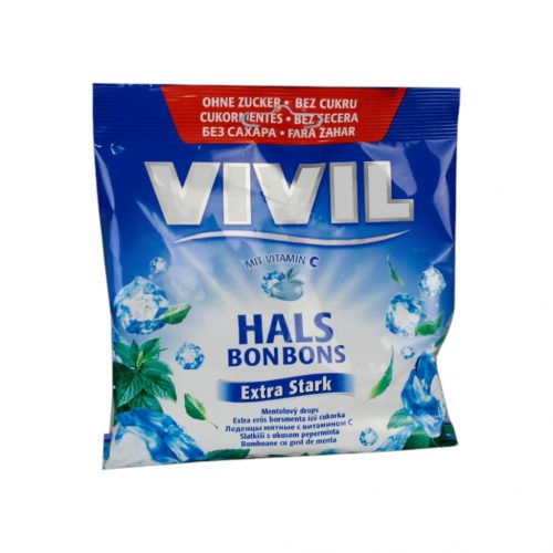 Vivil extra erős borsmentás cukorka 60g