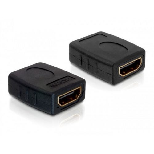 Delock átalakító - 65049 (hdmi - hdmi, anya/anya, fekete)