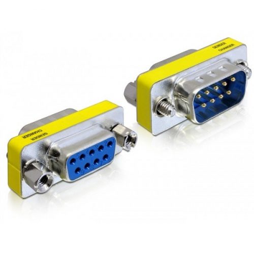 Delock adapter - 65249 (sub-d9 pin male / female)