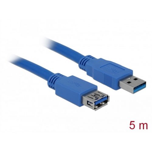 Delock kábel - 82541 (usb-a 3.0 -> usb-a 3.0 hosszabbító kábel, apa/any, 5m)