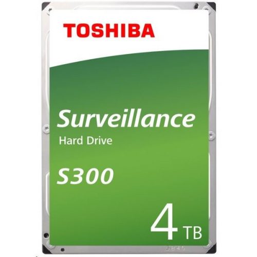 Toshiba belső hdd 3.5" - s300 surveillance 4tb (bulk; biztonságtechnikai rögzítőkbe; 128mb / 5400rpm)