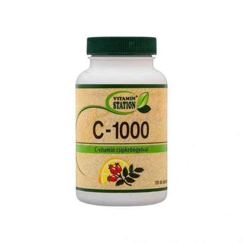 Vitamin station c-vitamin csipkebogyóval 120 db