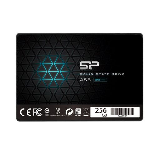 Silicon power ssd - 256gb a55 2,5" (tlc, r:550 mb/s; w:450 mb/s)