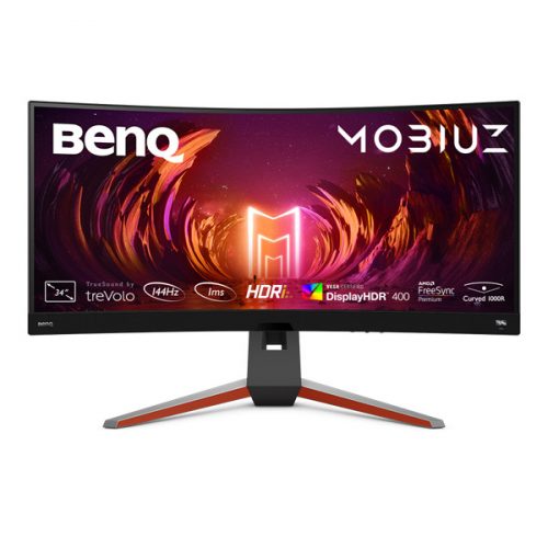 Benq monitor 34" - ex3410r (ívelt, va, 21:9, 3440x1440, 1ms, 300cd/m2, 2xhdmi, 3xusb-a, dp, hdr10, 144hz)