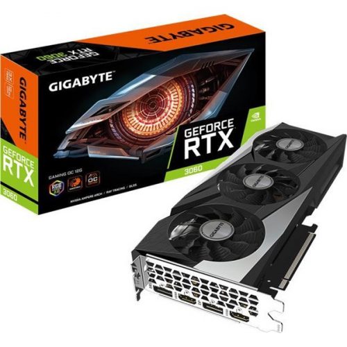 Gigabyte videókártya - nvidia rtx 3060 gaming oc 12gb (12288mb, gddr6, 192bit, 1837/15000mhz, 2xhdmi, 2xdp)