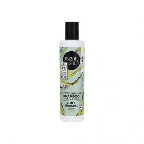 Organic shop bio erősítő és hajhullás elleni sampon algával és citromfűvel 280 ml