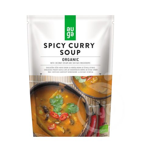 Auga bio vegán organikus fűszeres curry krémleves 400g