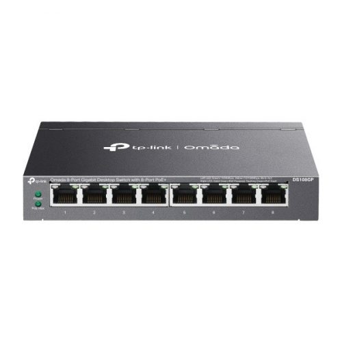 Tp-link switch  poe - ds108gp (8 port 1gbps; 8x at poe+ port; 65w)