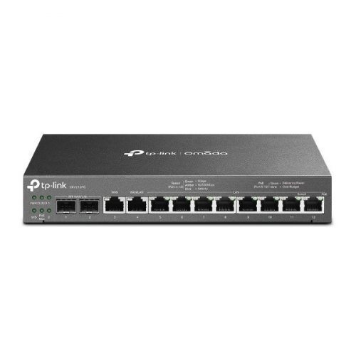 Tp-link router - er7212pc vpn (1gbps, 8× 802.3at/af poe+; 110w; 2x sfp;  1xwan; 3xwan/lan, 8xlan, 20xvpn, omada control)