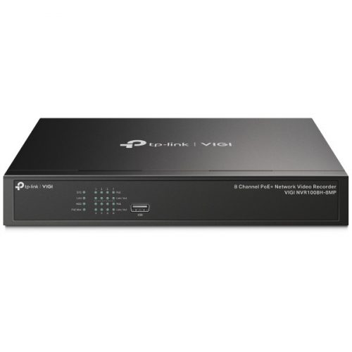 Tp-link nvr rögzítő - nvr1008h-8mp (8 csatorna, 8 poe+ port; h265+, 8mp, hdmi, vga, 2xusb, 1x sata(max10tb), audio)