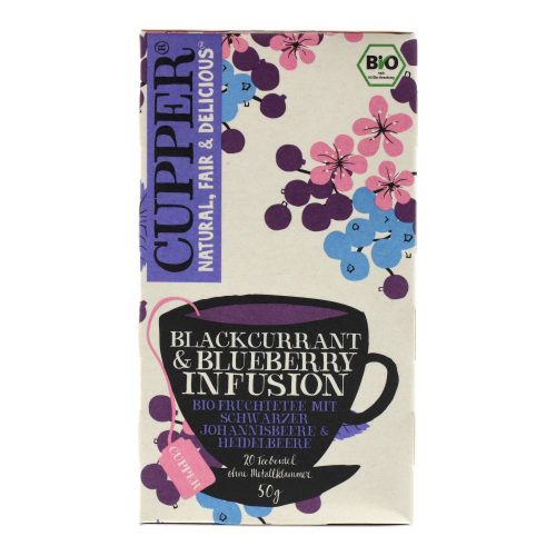 Cupper bio tea blackcurrant-blueberry feketeribizli-áfonya tea 50 g