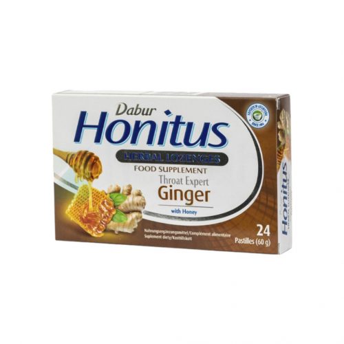 Dabur honitus ginger gyömbér ízű gyógynövényes szopogató tabletta 24 db