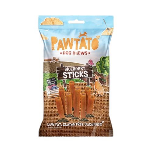 Pawtato tubes vegán jutalomfalat kék áfonya 120g