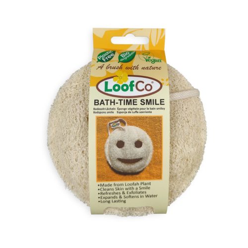 Loofco luffa szivacs smile alakú fürdéshez 2 db