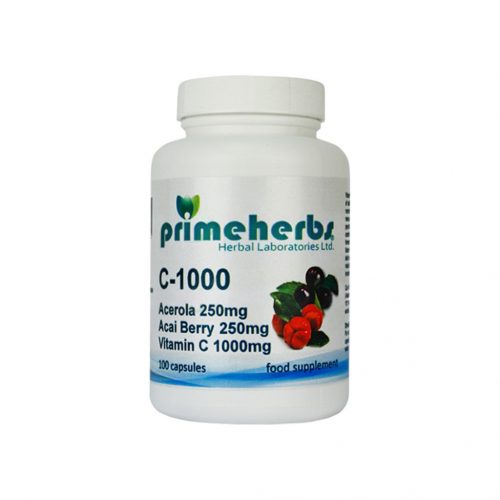 Primeherbs c-1000mg+acerola 250mg+acai 250mg 100db