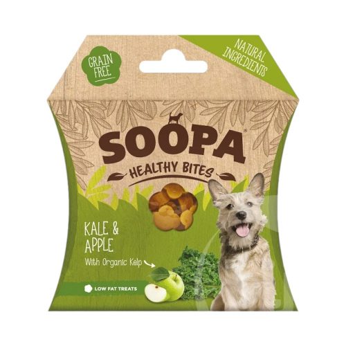 Soopa healthy bites vegán jutalomfalat fodros kel és alma 50g