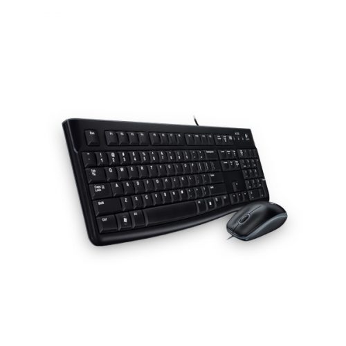 Logitech billentyűzet/egér kit - mk120 (vezetékes, usb, fekete)