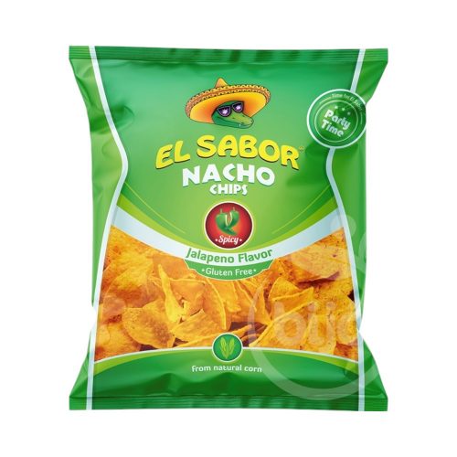 El sabor big nacho chips gluténmentes jalapeno 225g