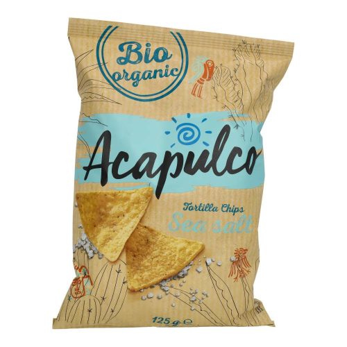 Acapulco bio tortilla chips natúr 125g