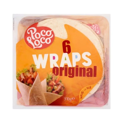 Poco loco wraps lágy tortilla 370g