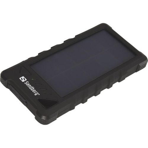 Sandberg akkubank - outdoor solar powerbank 16000mah (napelemes; kültéri; ip54 por és cseppálló; led lámpa; 3,4a 2xusb)