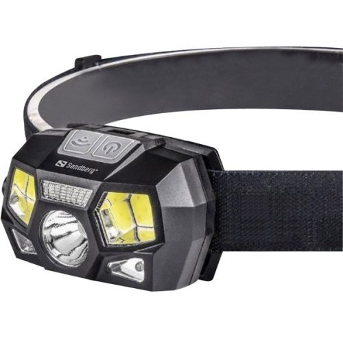 Sandberg fejlámpa - headlamp 5in1 recharge sensor